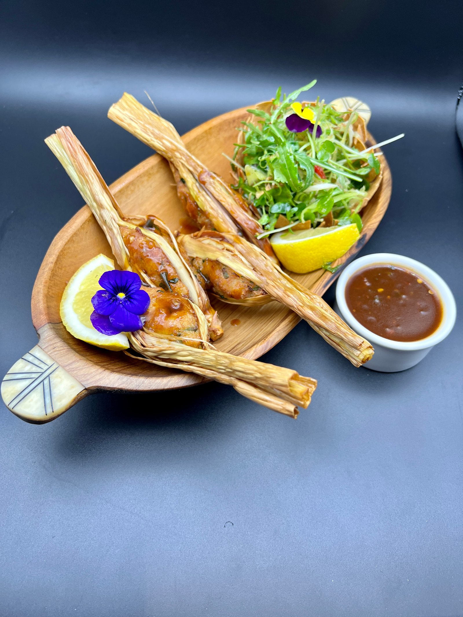 Catering dish presentation